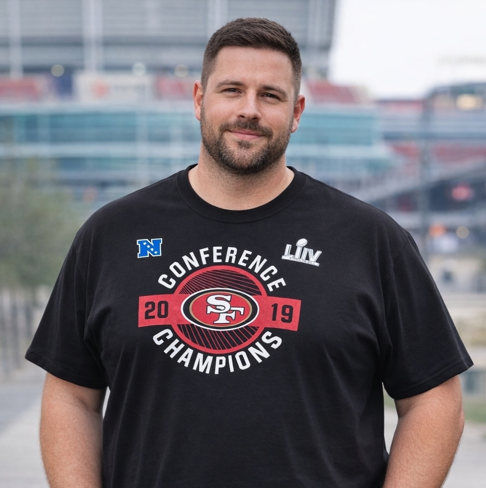 San Francisco 49ers NFC Champions 2019 NFL Graphic Tee Shirt Mens Size 2XL